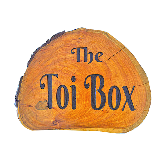 Macrocarpa 'The Toi Box' Sign